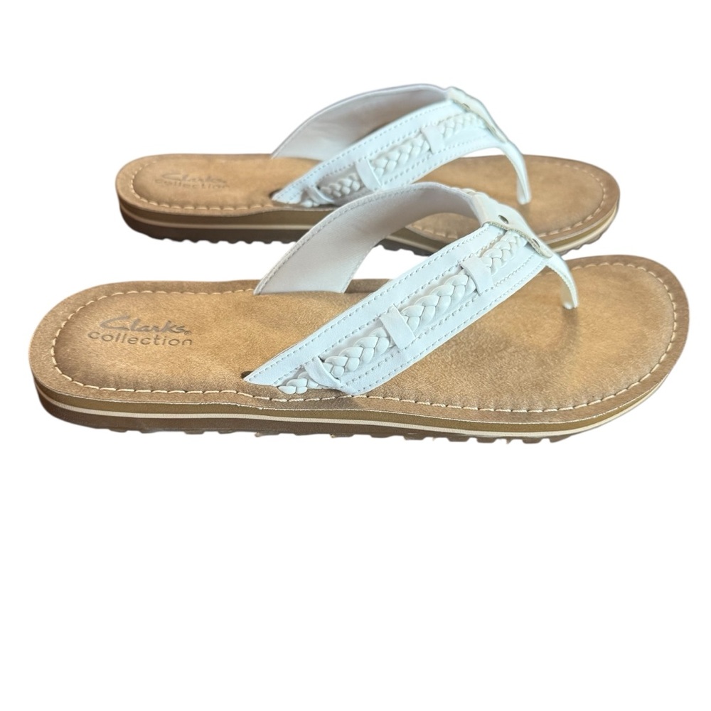 Clark’s Fenner Nerice Off White Sandal Size 10 - Picture 4 of 10